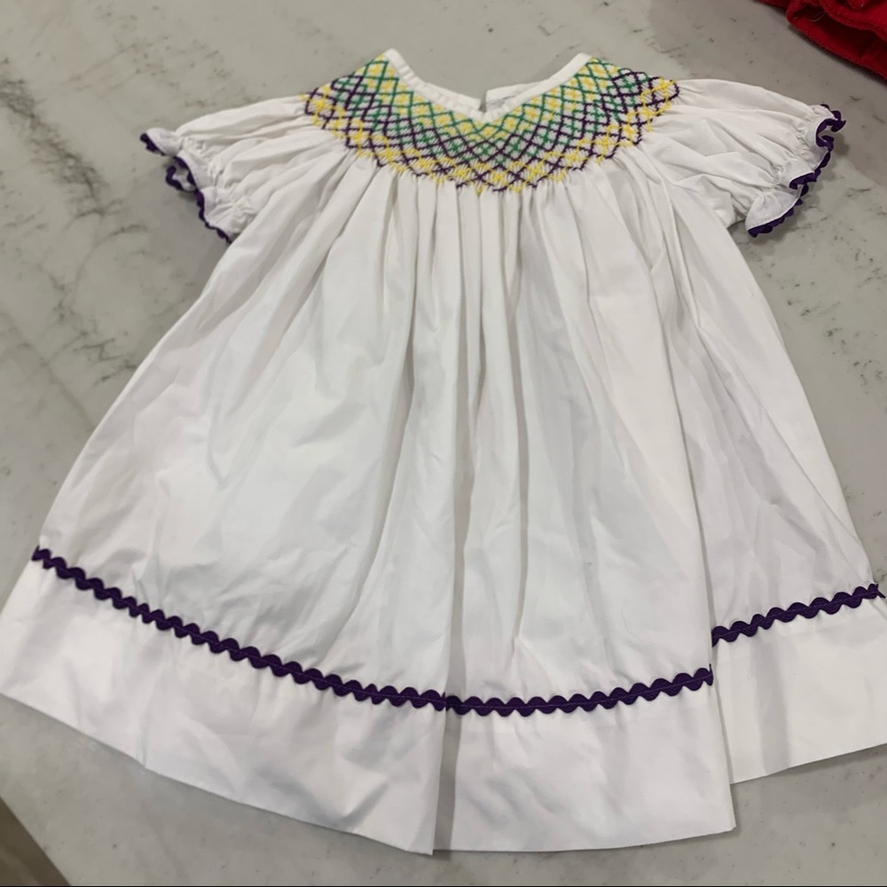 6 month Mardi Gras dress